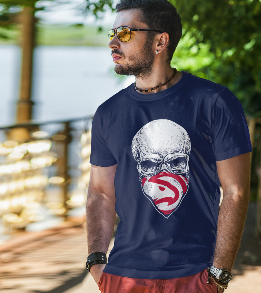 Atlanta Hawks Skull T-Shirt