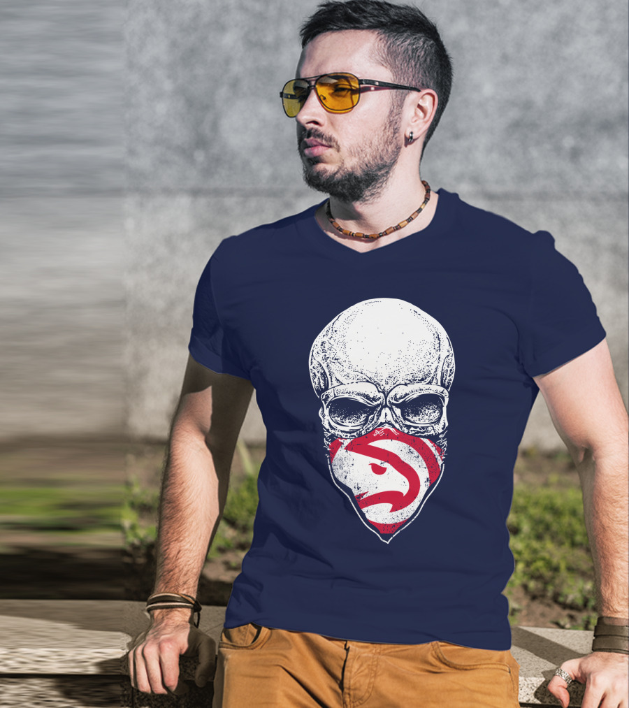 Atlanta Hawks Skull T-Shirt