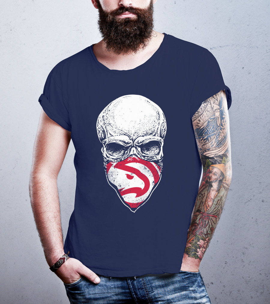 Atlanta Hawks Skull T-Shirt
