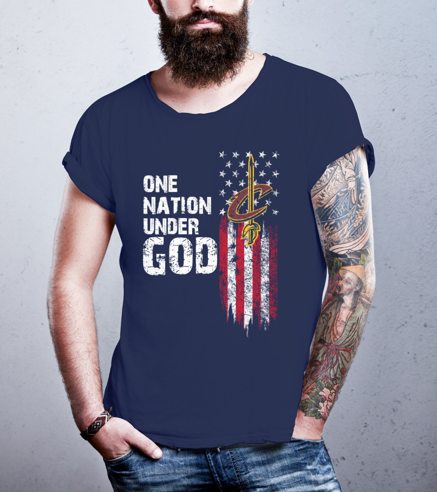 One Nation Under God Cleveland Cavaliers T-Shirt