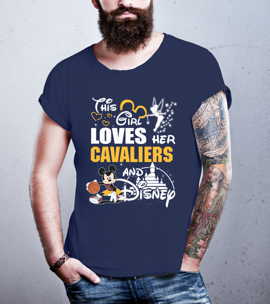 This Girl Loves Her Cavaliers And Disney T-Shirt