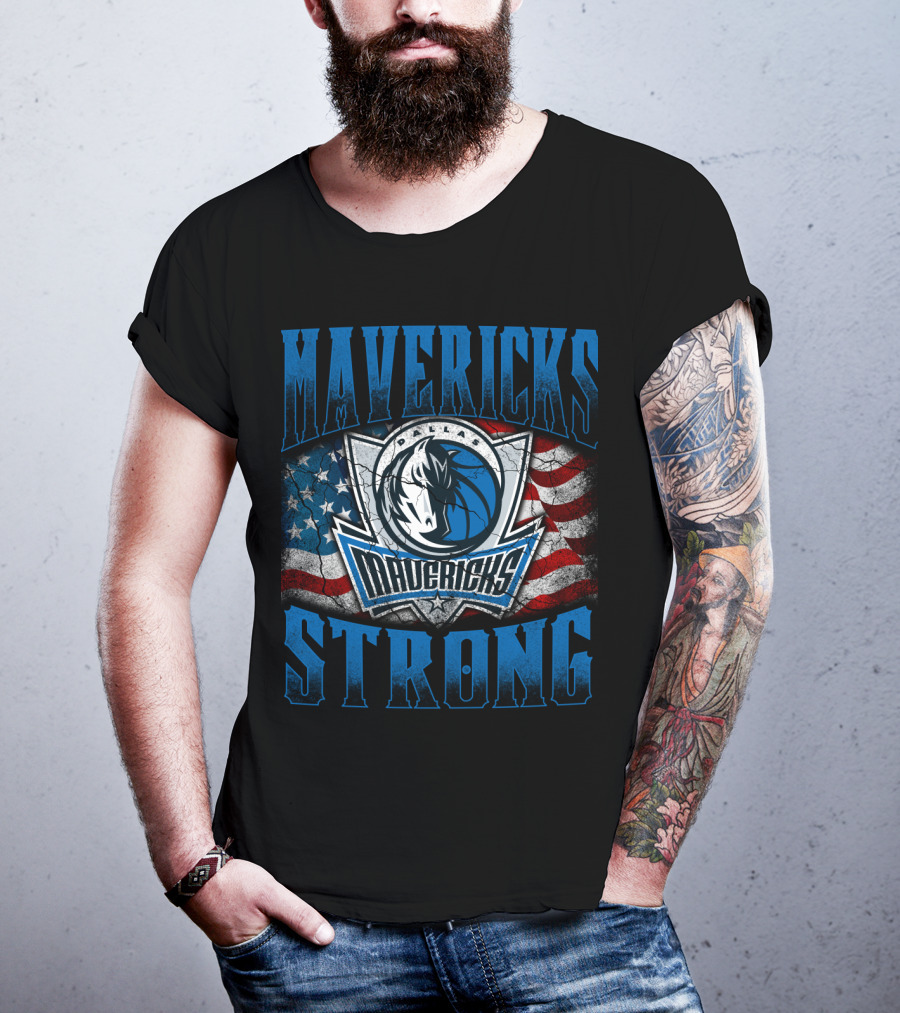 Mavericks Strong Dallas Flag T-Shirt