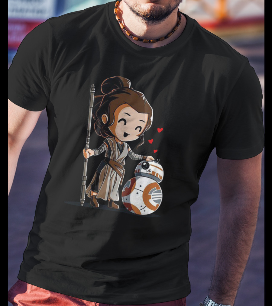 Rey Bb-8 Hearts T-Shirt