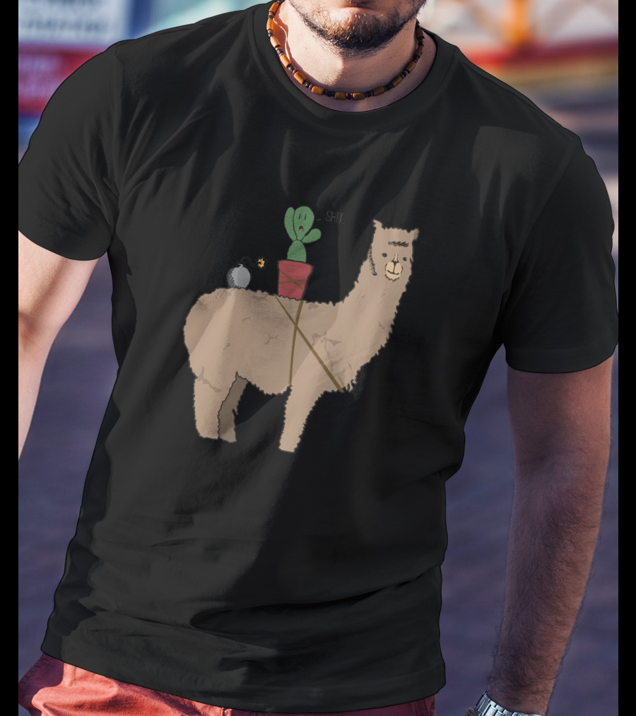 Alpaca Derp And Kektus Adventure With Explosive Humor T-Shirt