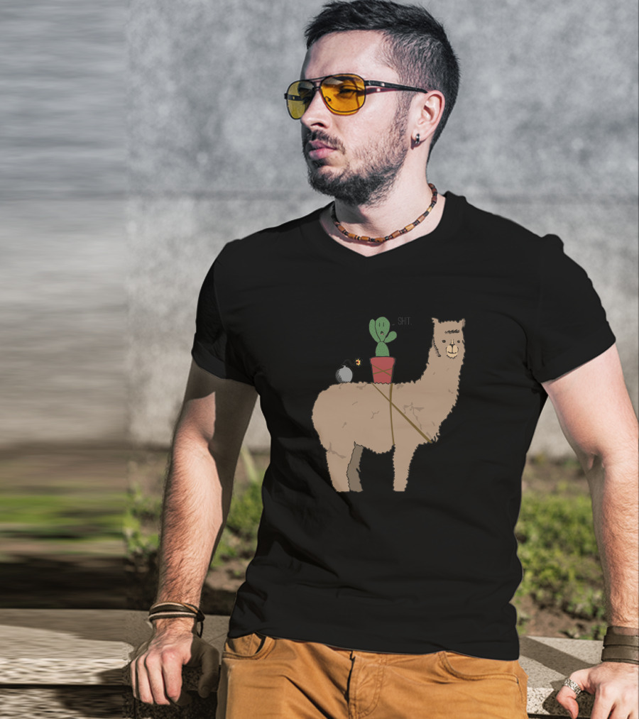 Alpaca Derp And Kektus Adventure With Explosive Humor T-Shirt
