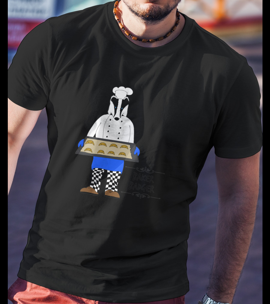 Baker Badger Holding Cookies 1068593 T-Shirt
