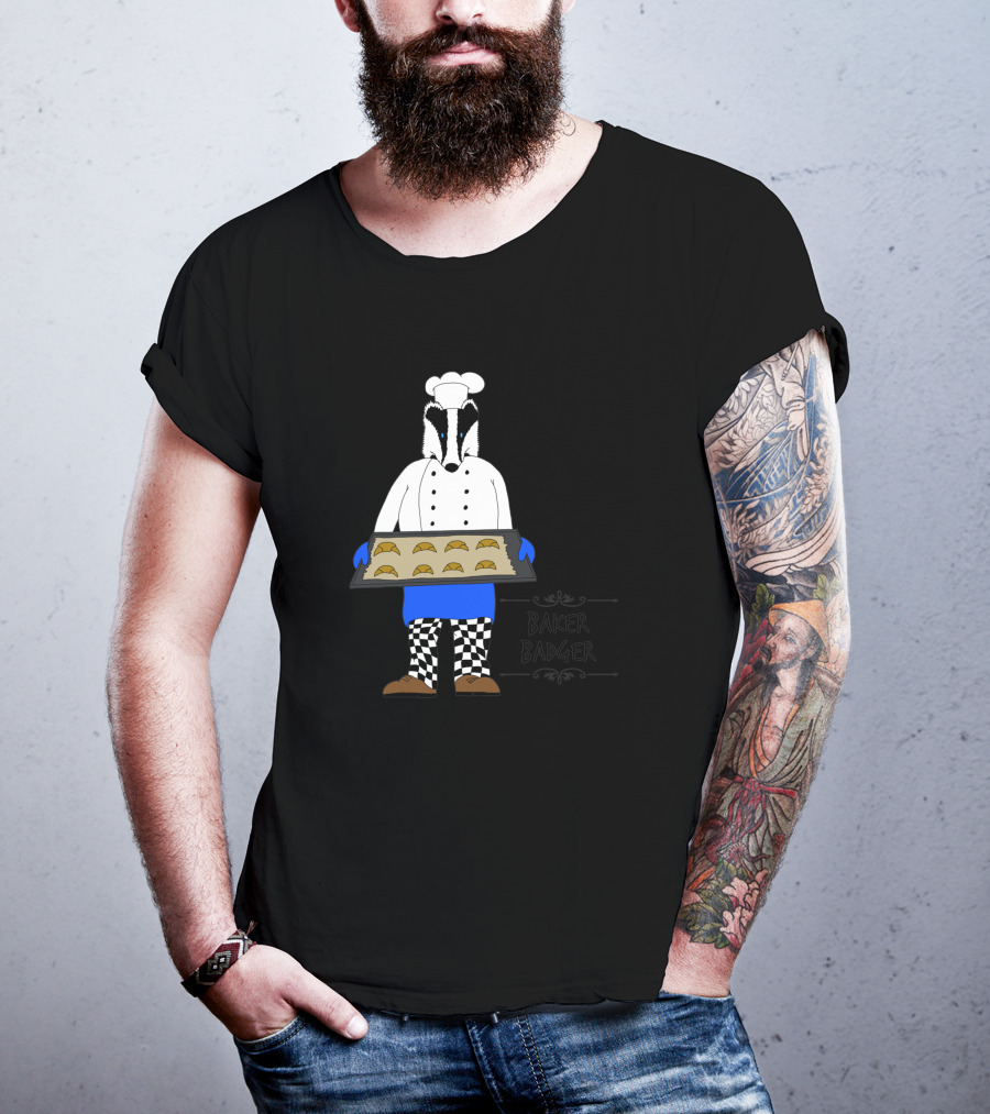 Baker Badger Holding Cookies 1068593 T-Shirt