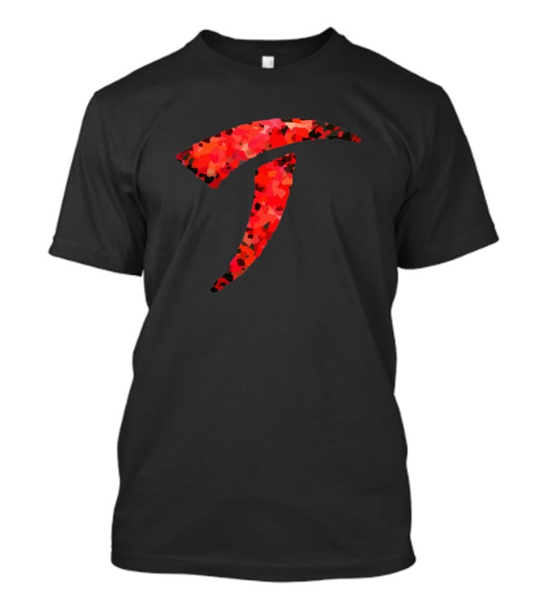 Alien Predator Tesla Logo Red Camo T-Shirt