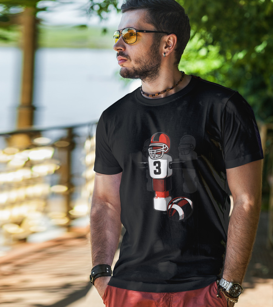 American Table Football 3 Player Foosball 665666 T-Shirt