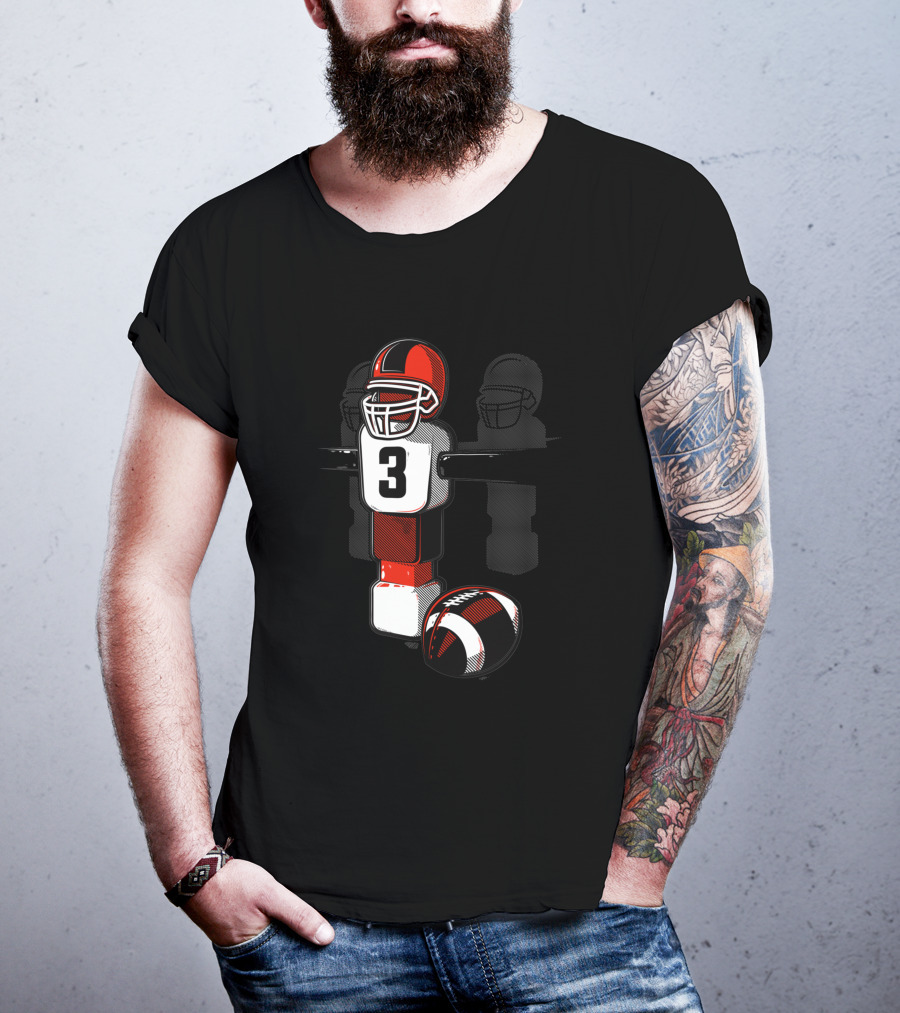 American Table Football 3 Player Foosball 665666 T-Shirt