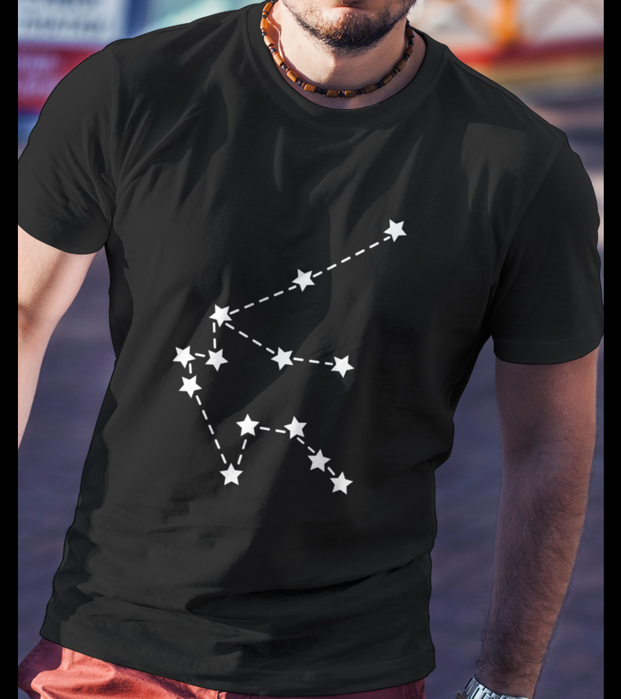 Aquarius Constellation Stars White 495 T-Shirt