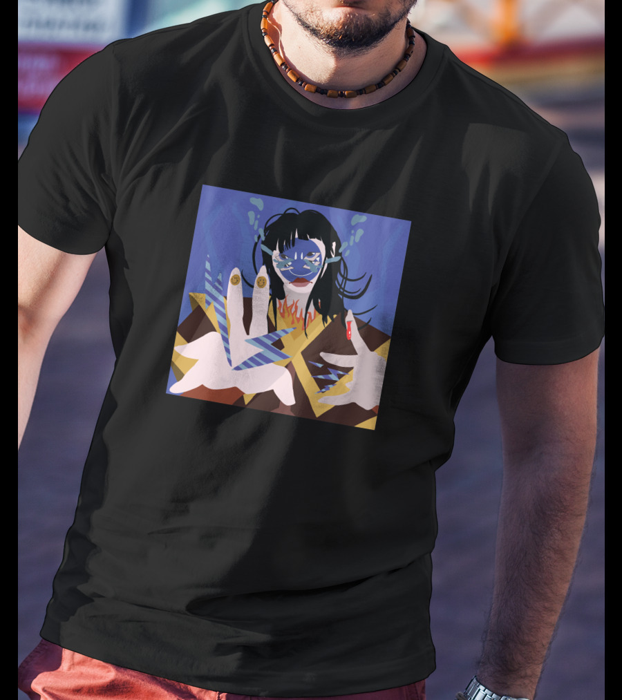 Azula 1540907 Blue Flames Avatar Character Concept T-Shirt