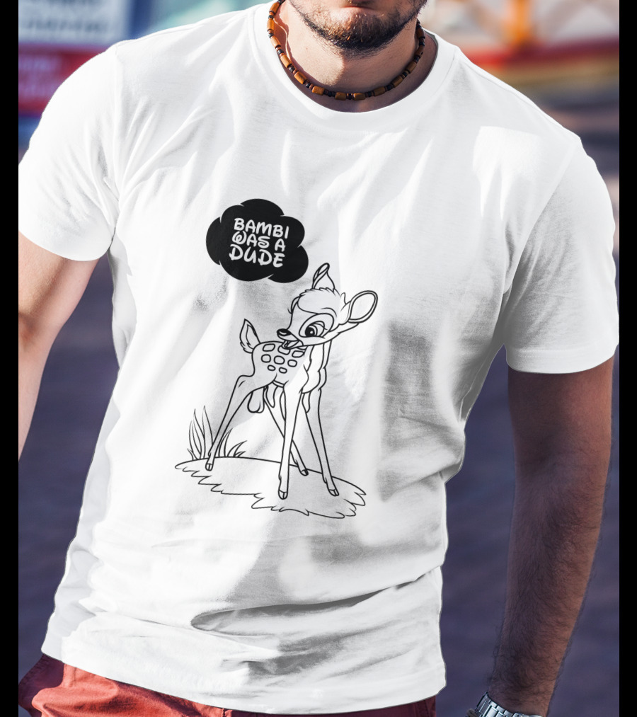 Bambi Was A Dude Deer Cartoon Classic T-Shirt