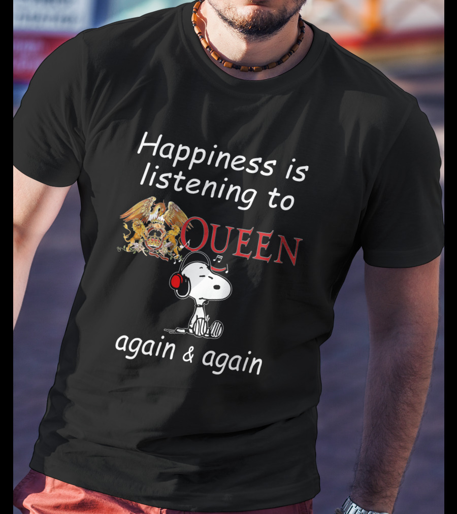 Queen Snoopy Headphones T-Shirt
