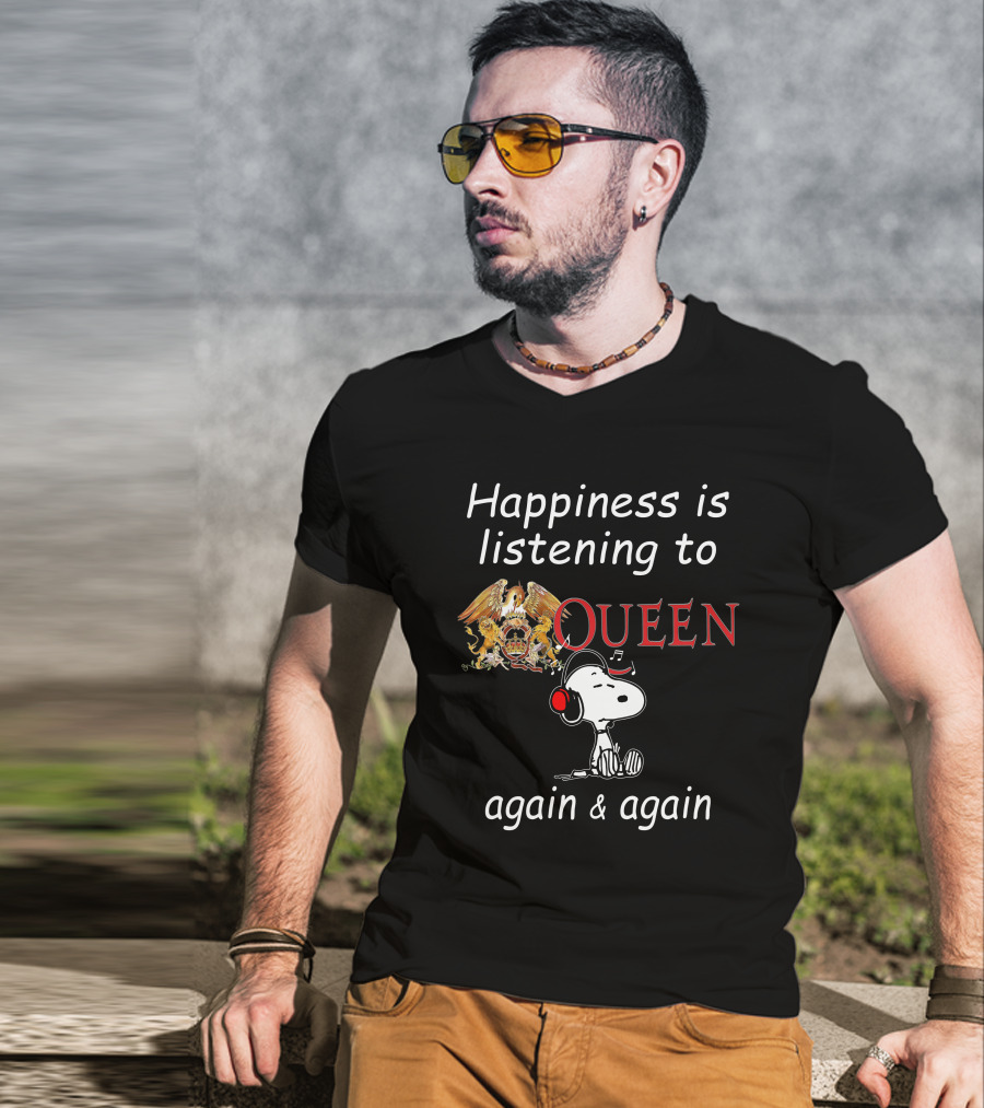 Queen Snoopy Headphones T-Shirt