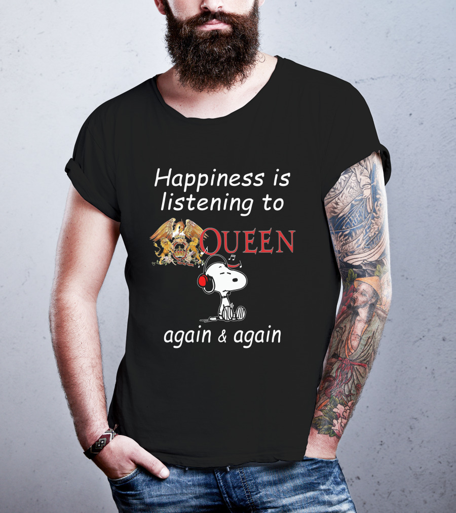 Queen Snoopy Headphones T-Shirt