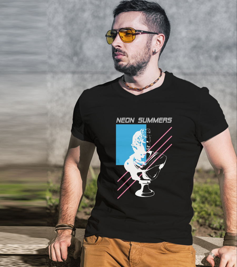 Neon Summers Apollo Bust T-Shirt