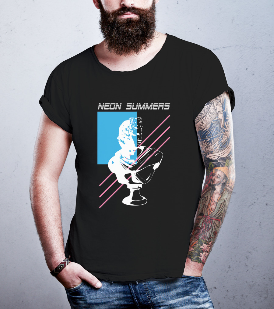 Neon Summers Apollo Bust T-Shirt