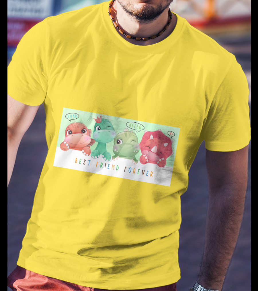 Dinosauria Best Friend Forever Roar Hello Hi T-Shirt