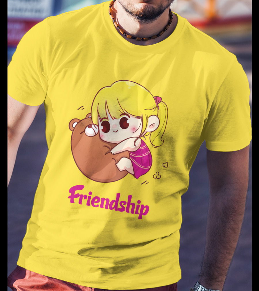 Friendship Baby Comfortable Bear Hug Illustration For Brother T-Shirt