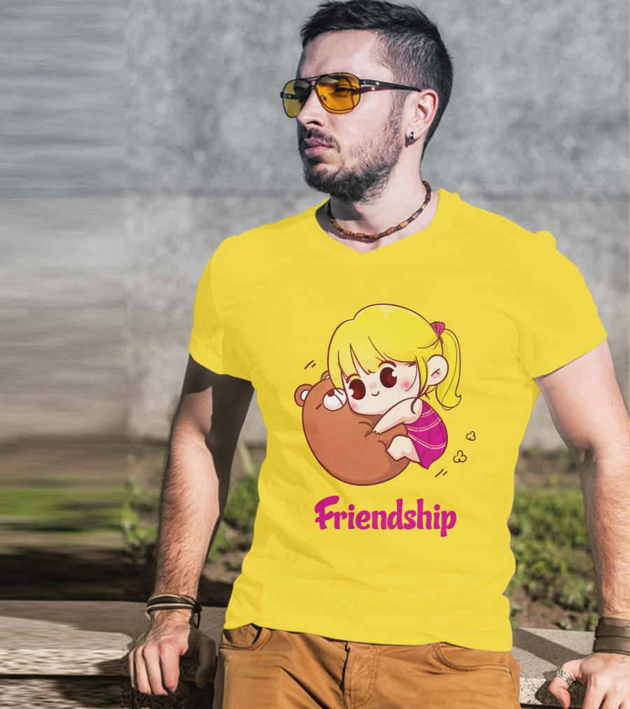 Friendship Baby Comfortable Bear Hug Illustration For Brother T-Shirt