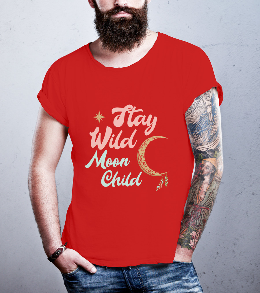 Stay Wild Moon Child Star And Crescent T-Shirt