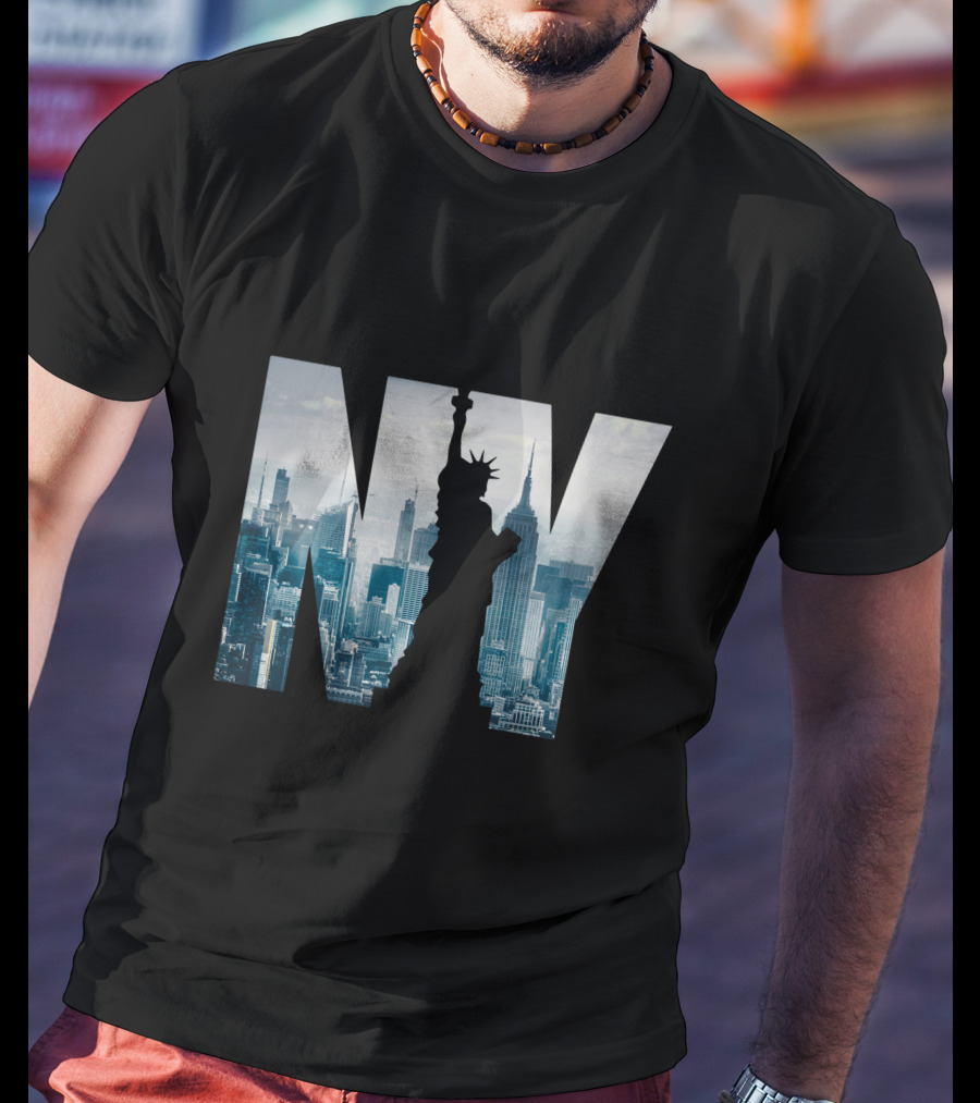 NY New York City Skyline Statue Of Liberty T-Shirt