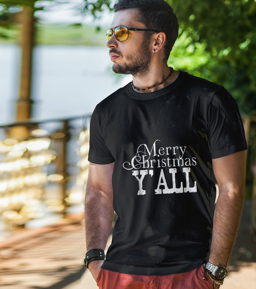 Merry Christmas Y'all Country Slang T-Shirt