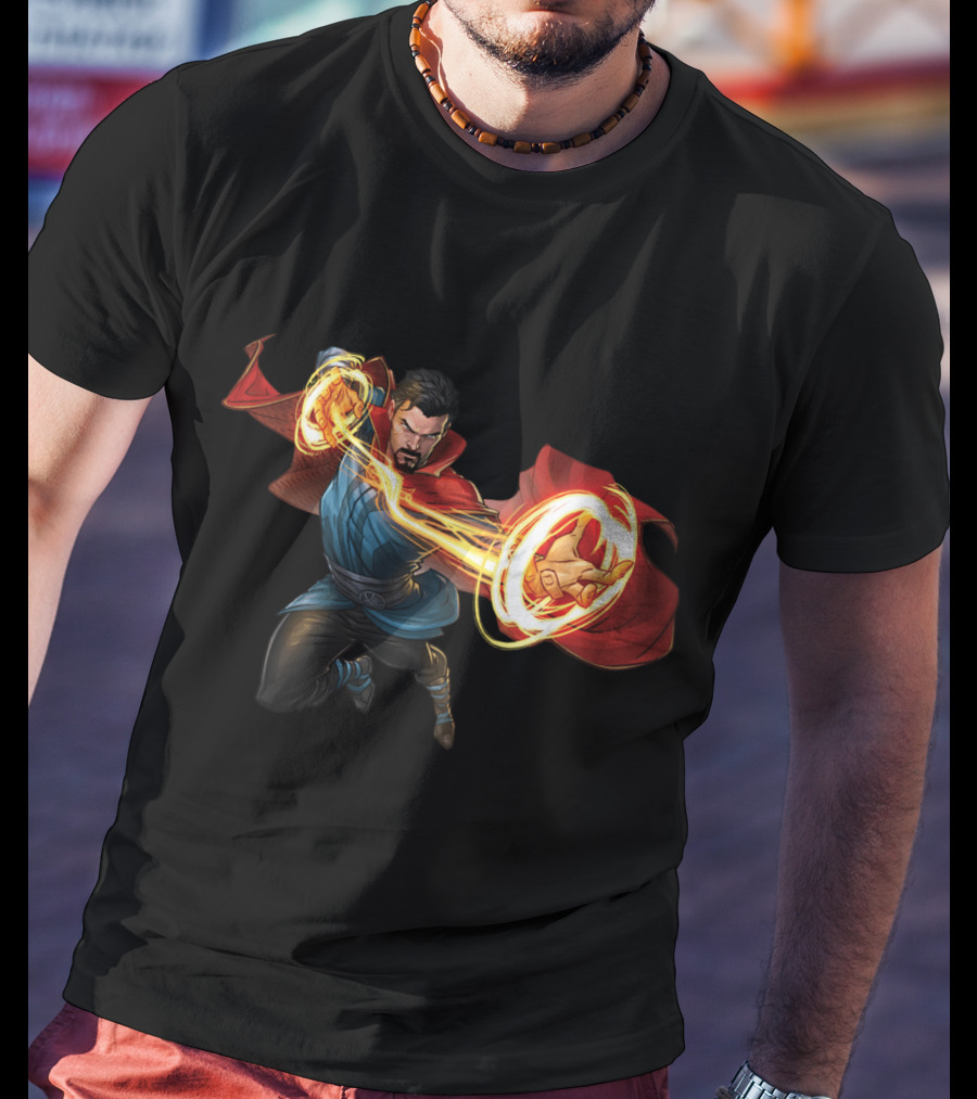 Doctor Strange Marvel Magic Hero Action Pose T-Shirt