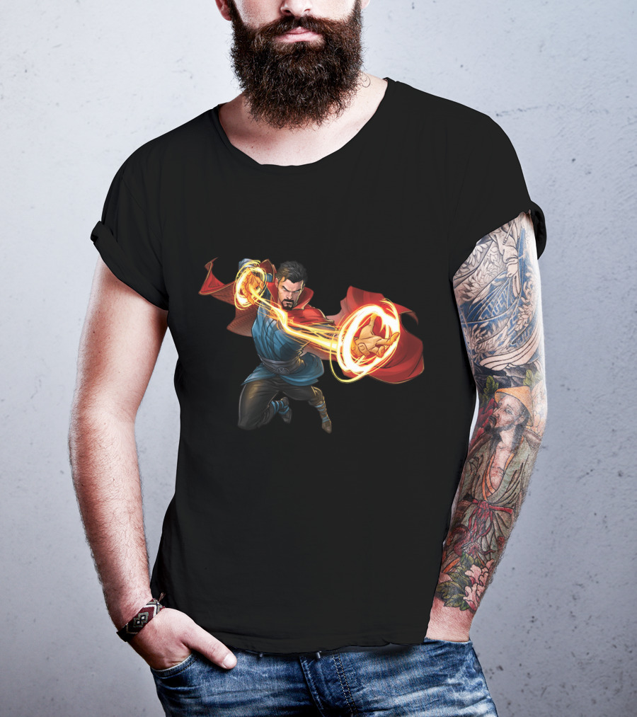 Doctor Strange Marvel Magic Hero Action Pose T-Shirt