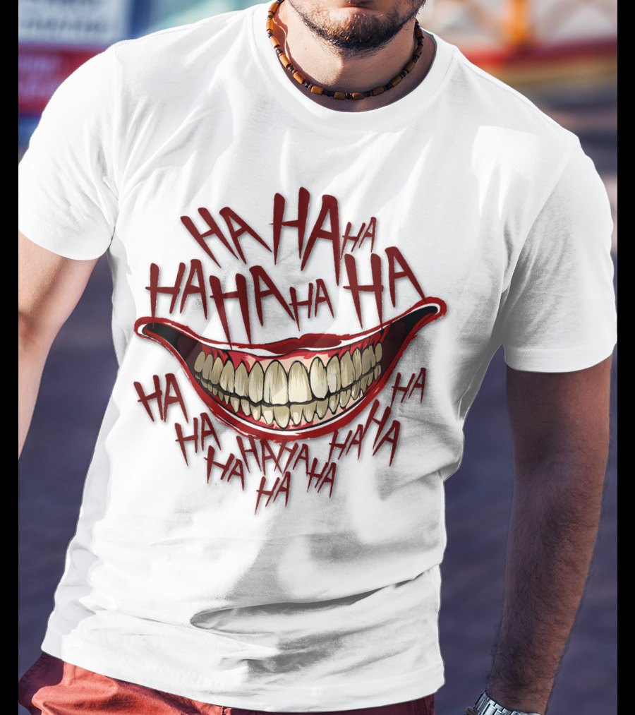 HAHA HAHA HAHA Grinning Mouth T-Shirt