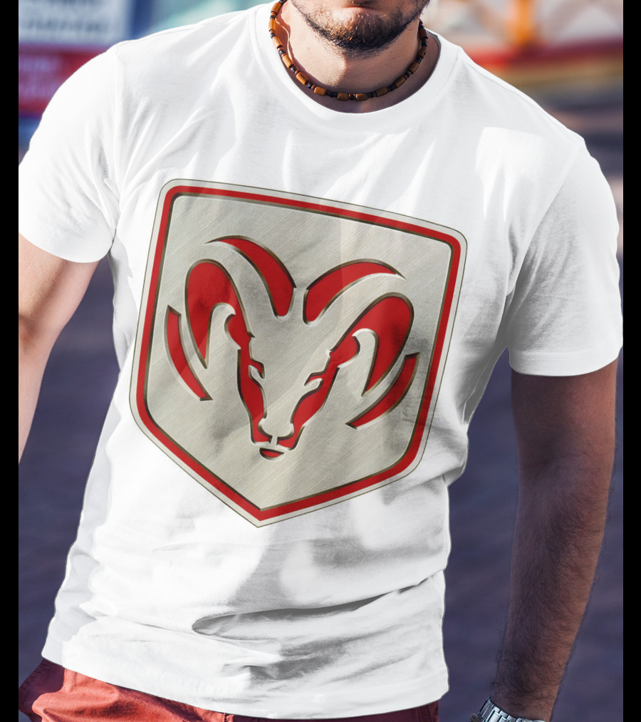 The Ram Emblem Silver Redbadge T-Shirt