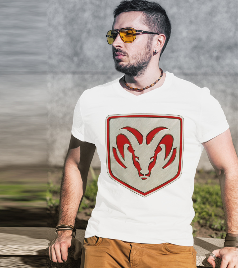 The Ram Emblem Silver Redbadge T-Shirt