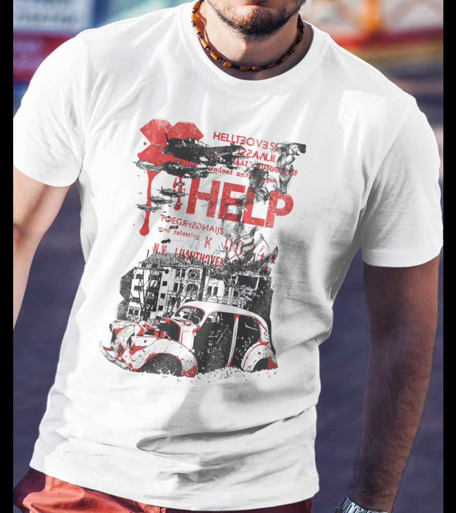 Help Hellfovers Unassuming Red Tears T-Shirt