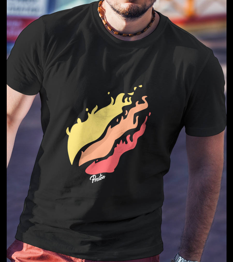 Preston Fire Flame Logo PrestonStyles.com Merch T-Shirt