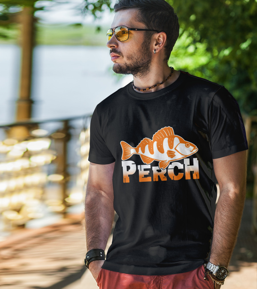 PERCH Fish Orange T-Shirt