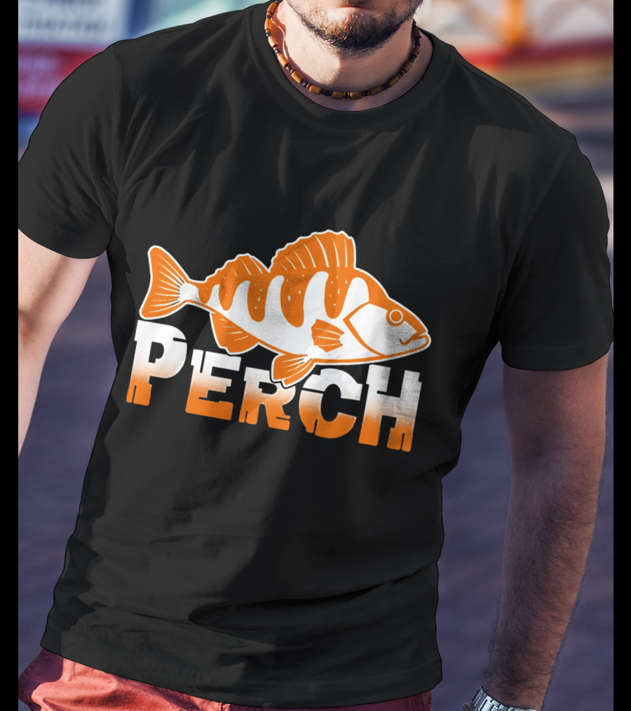 PERCH Fish Orange T-Shirt