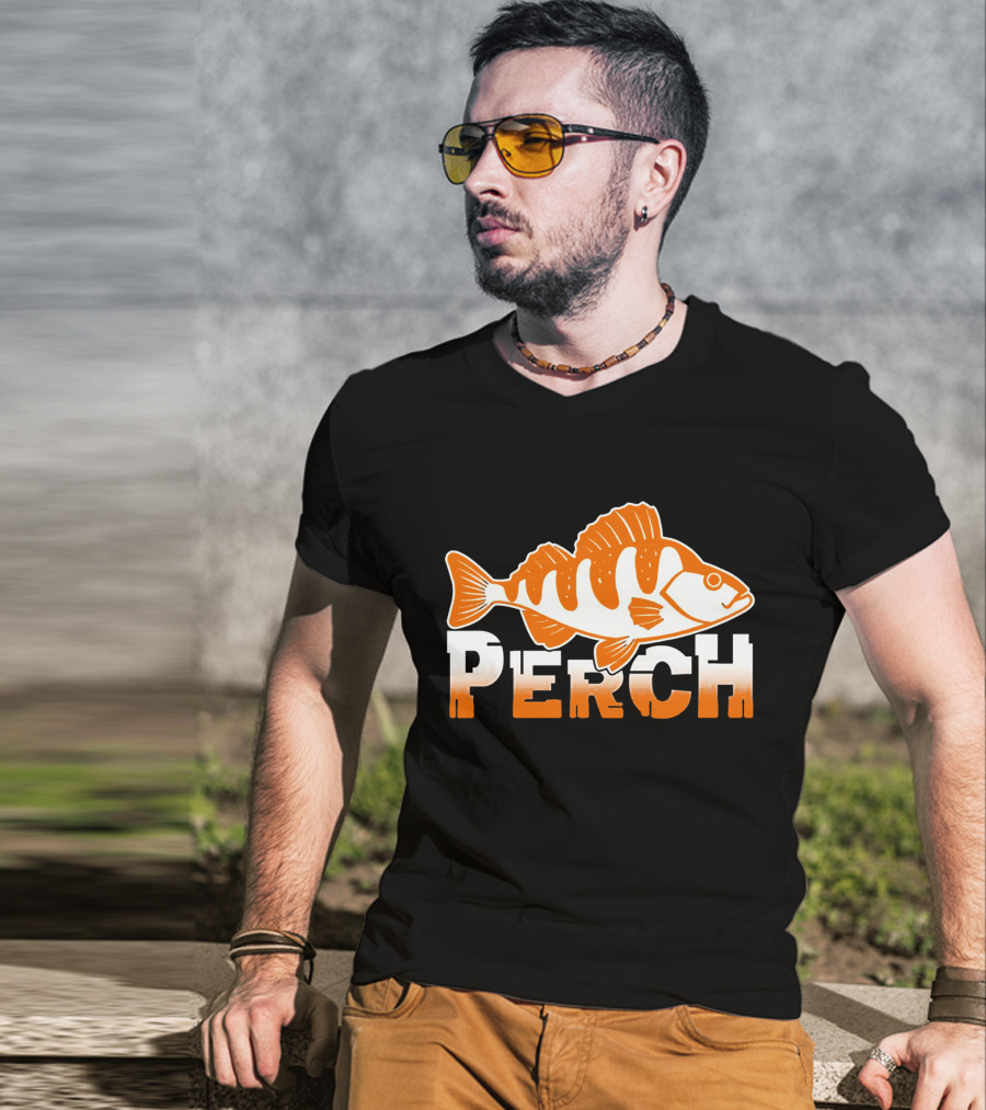 PERCH Fish Orange T-Shirt