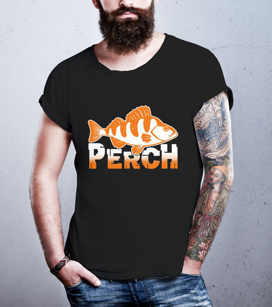 PERCH Fish Orange T-Shirt