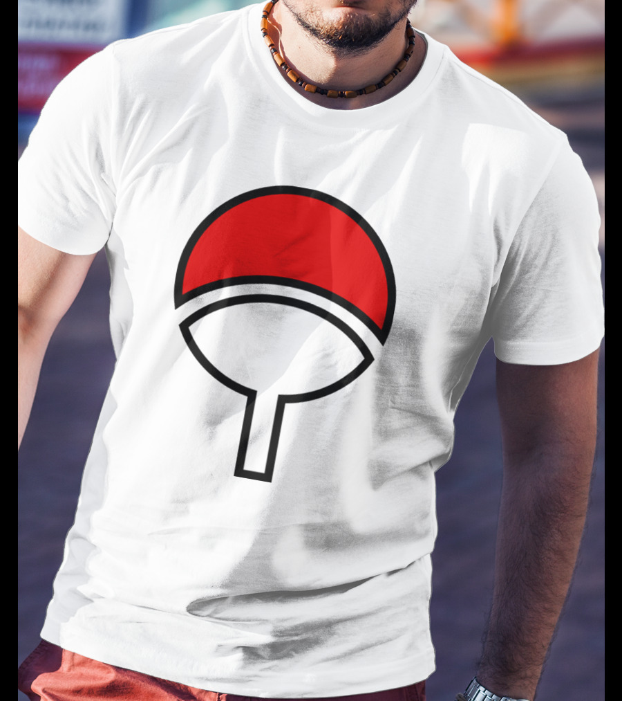 Clan Uchiha Sharingan Fan Symbol T-Shirt