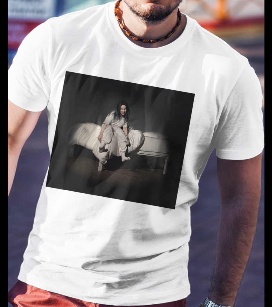 Billie Eilish Sweet Dreams Bed Scene White T-Shirt