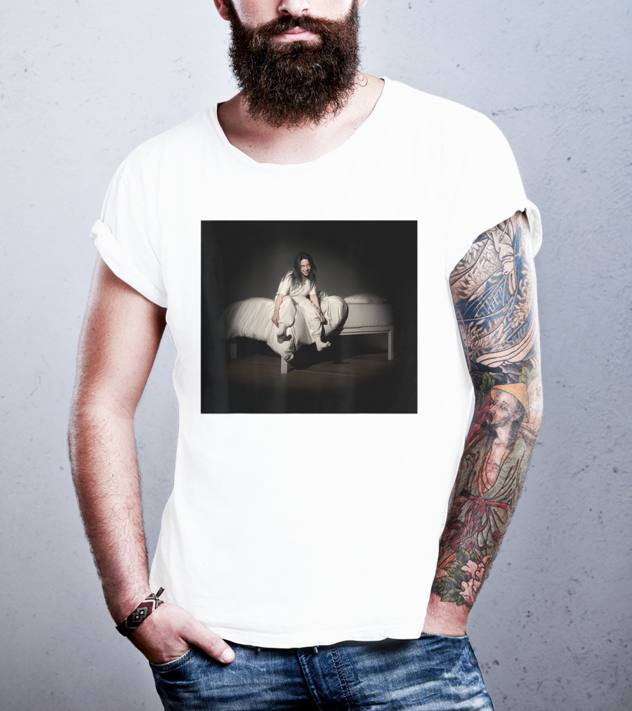 Billie Eilish Sweet Dreams Bed Scene White T-Shirt