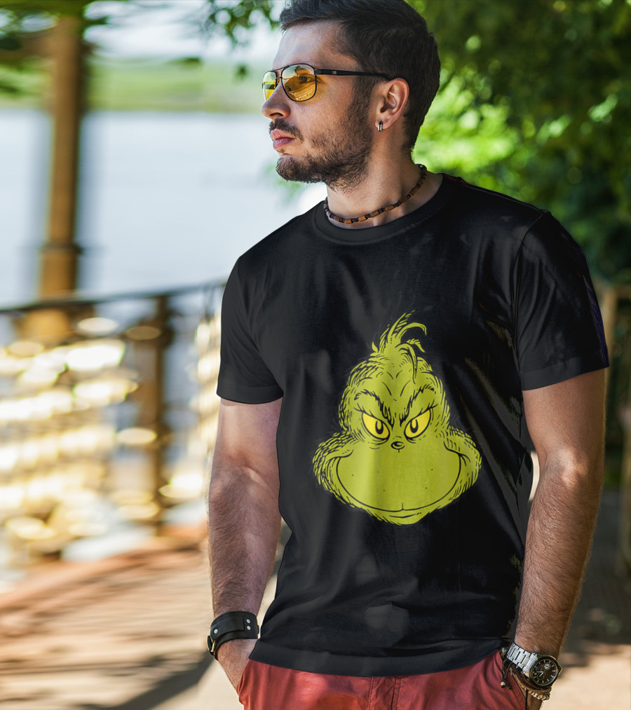Dr Seuss Grinch Iconic Face Classic T-Shirt