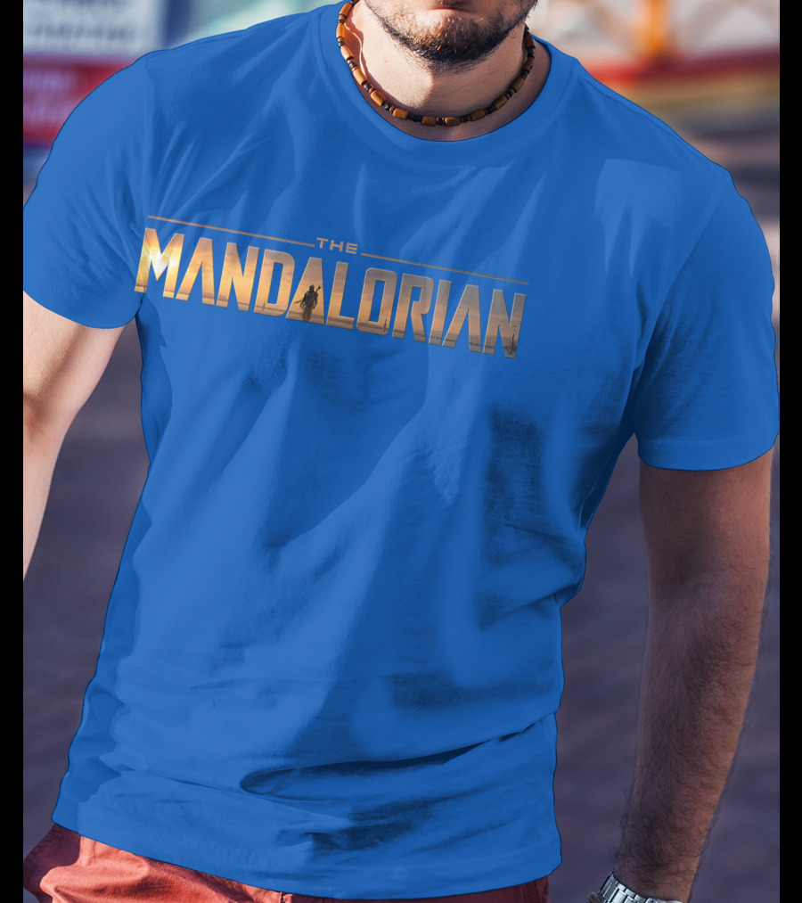 Star Wars The Mandalorian Series Logo Iconic Sunset T-Shirt