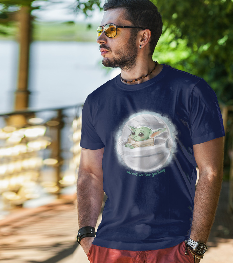 Star Wars The Mandalorian The Child Cutest In The Galaxy Floating Pod T-Shirt