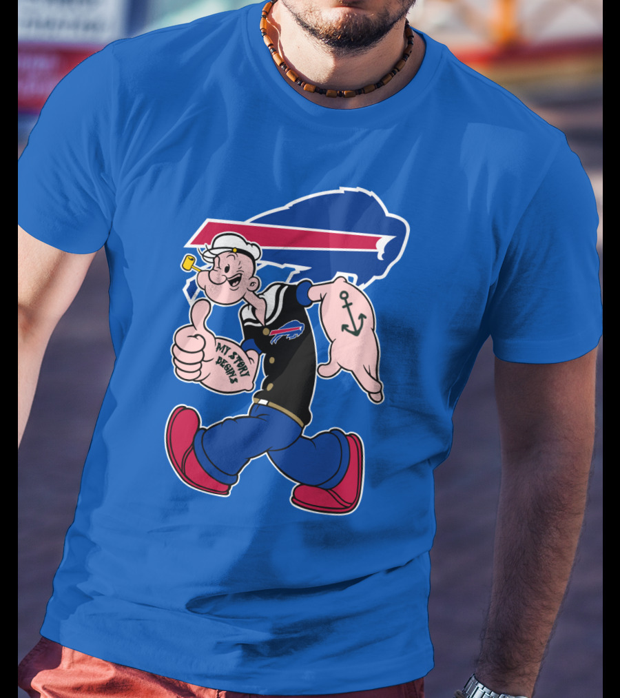 Buffalo Bills Popeye My Spirit Beanie T-Shirt