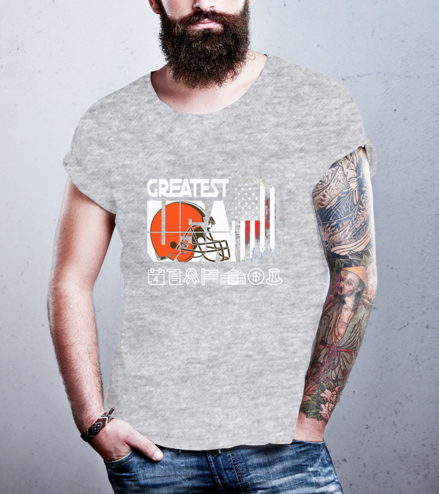 Greatest Usa America Football Helmets Calendar Flag Government Currency Traditions T-Shirt