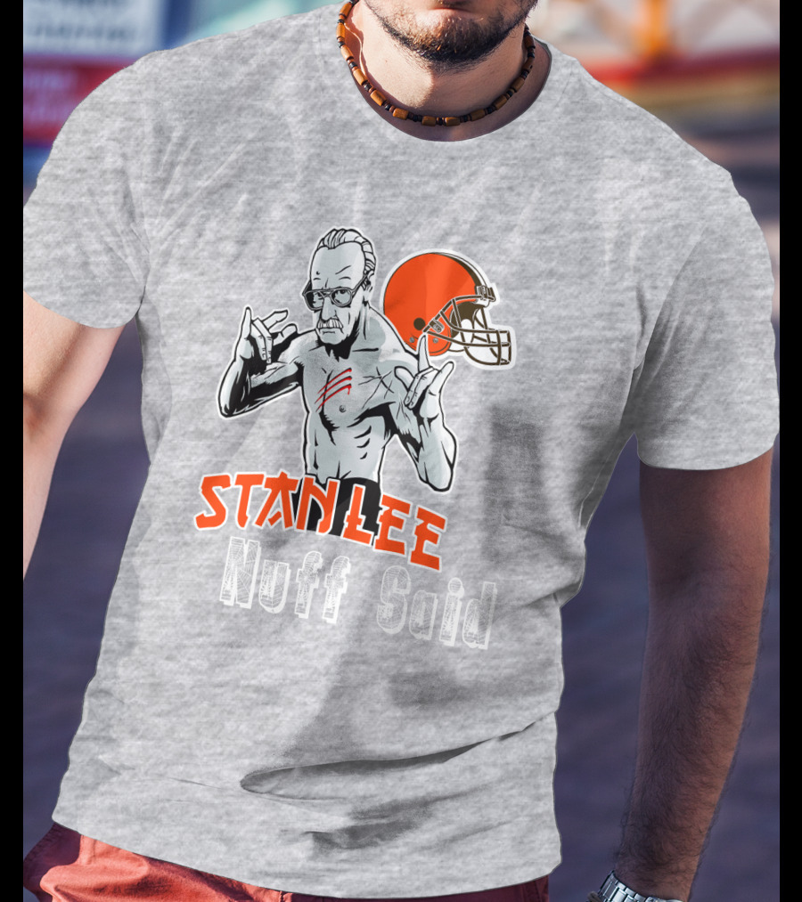 Stanlee Nuff Said Browns Helmet T-Shirt