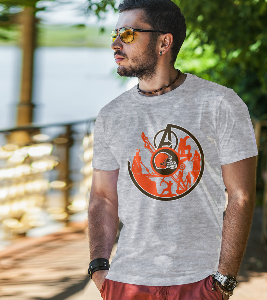 Cleveland Browns Avengers Mashup T-Shirt