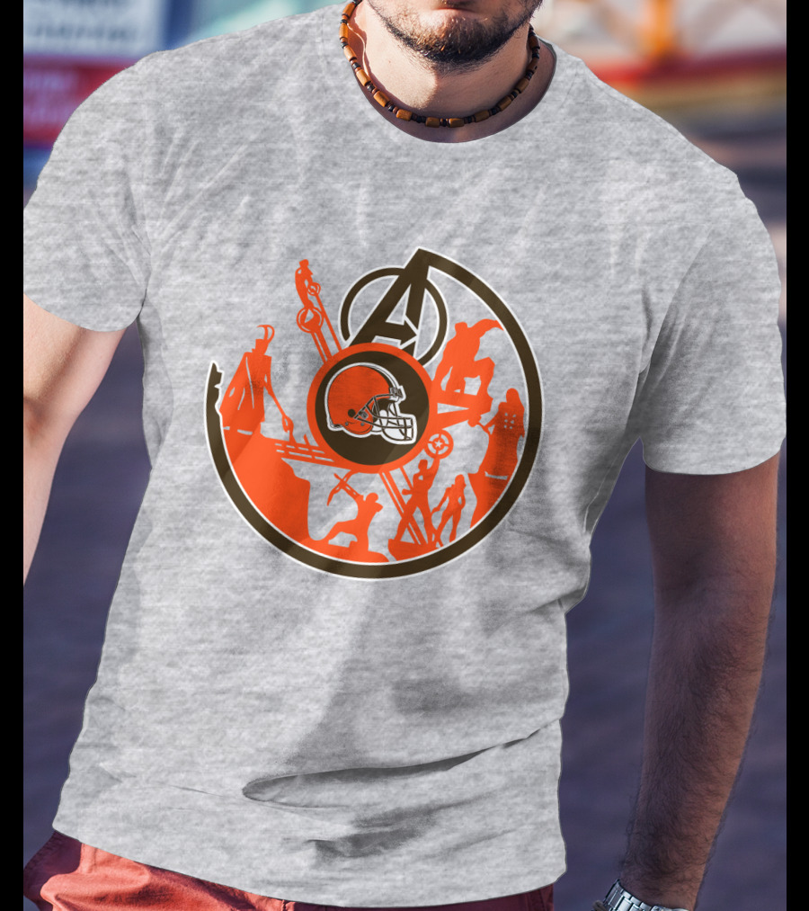 Cleveland Browns Avengers Mashup T-Shirt